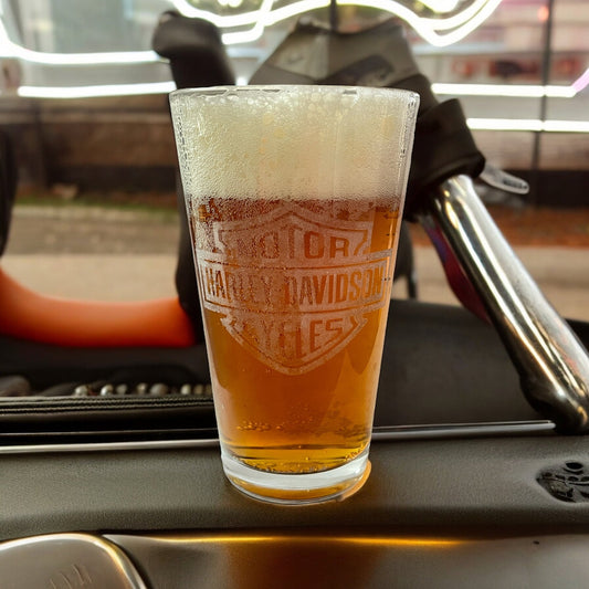 Engraved Beer Glasses - Art by Parts