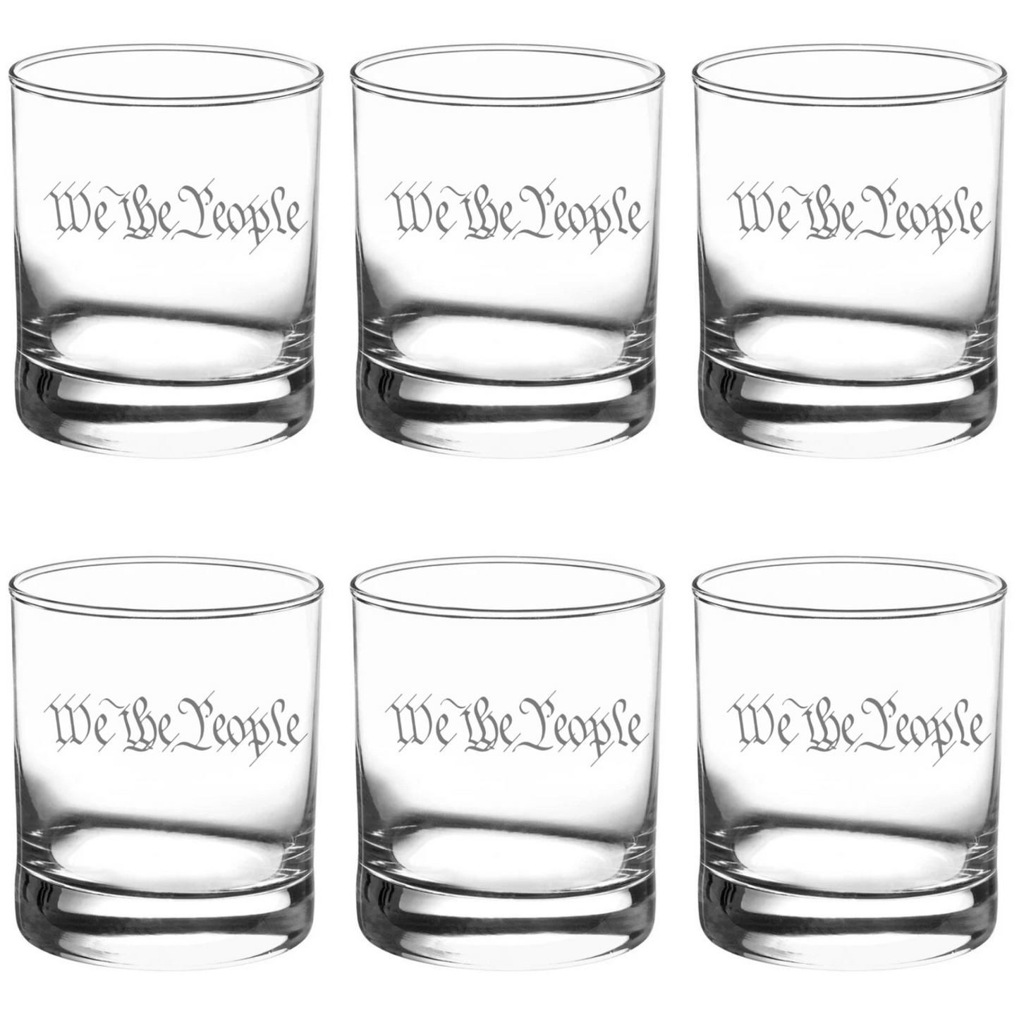 Raise Your Spirits with "We The People" Scotch Glasses!