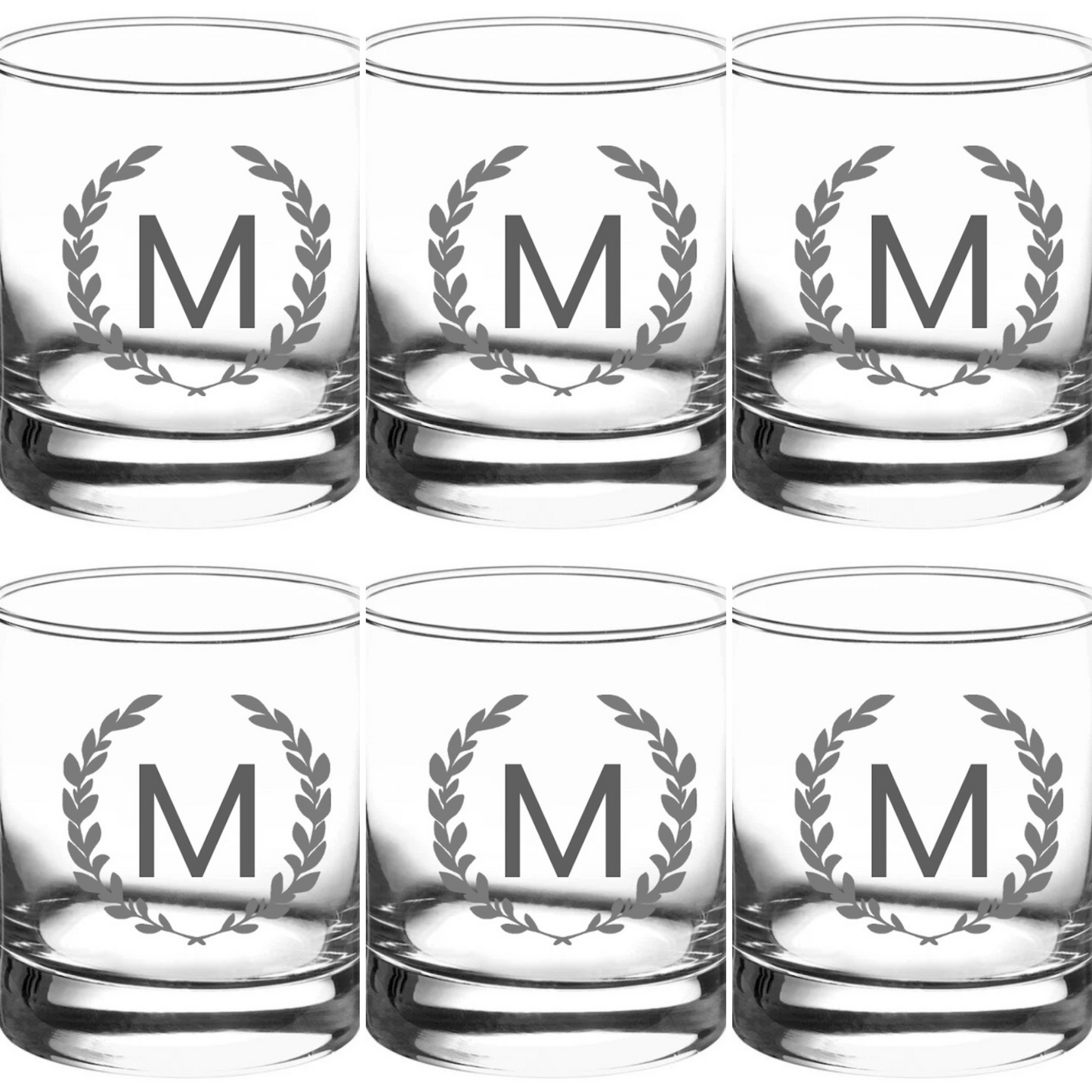 Monogram Rocks Glasses