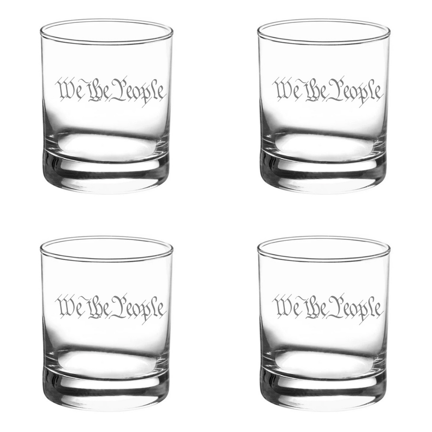 Raise Your Spirits with "We The People" Scotch Glasses!