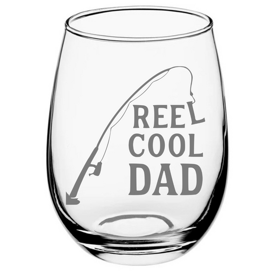 Wine Glass Reel Cool Dad