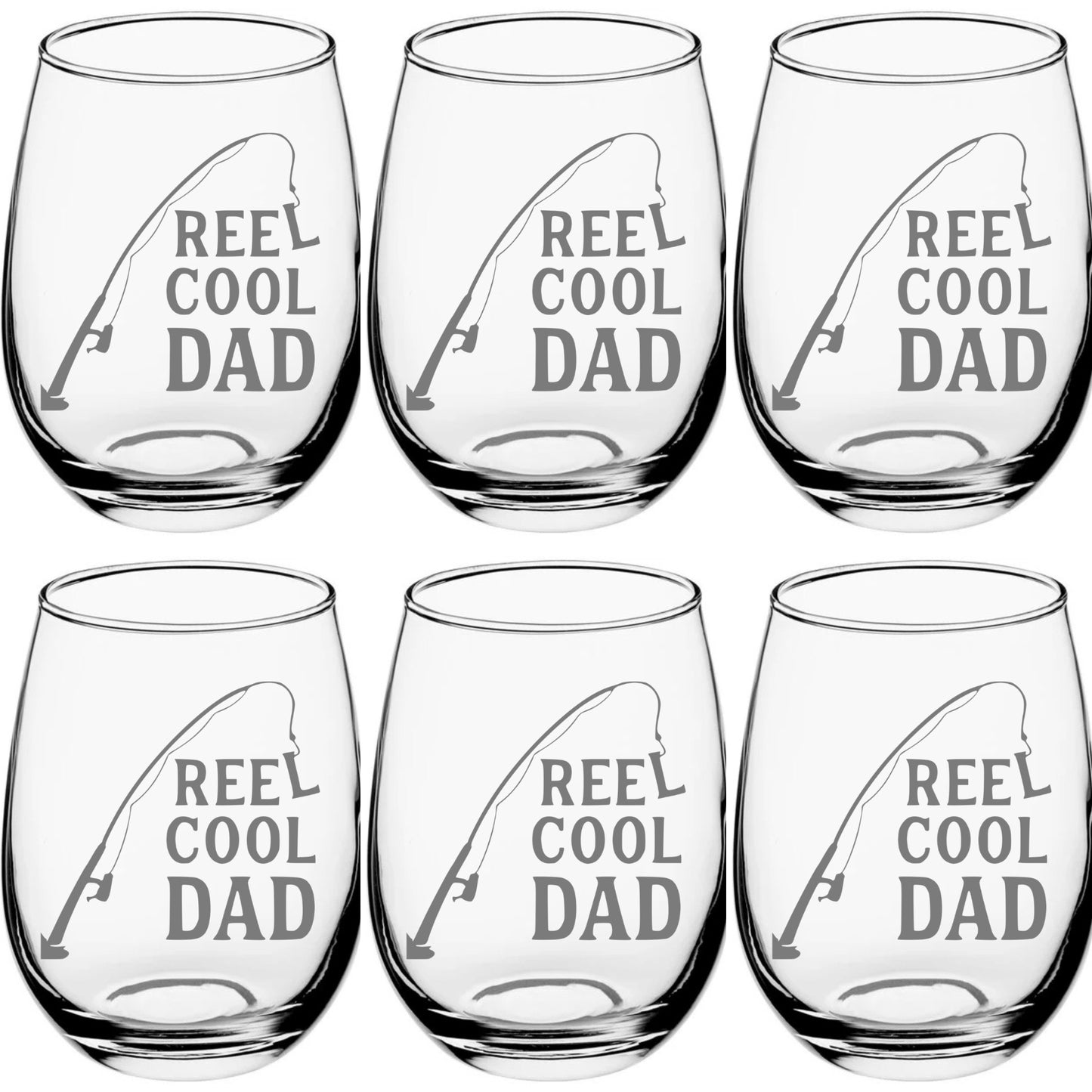 Wine Glass Reel Cool Dad