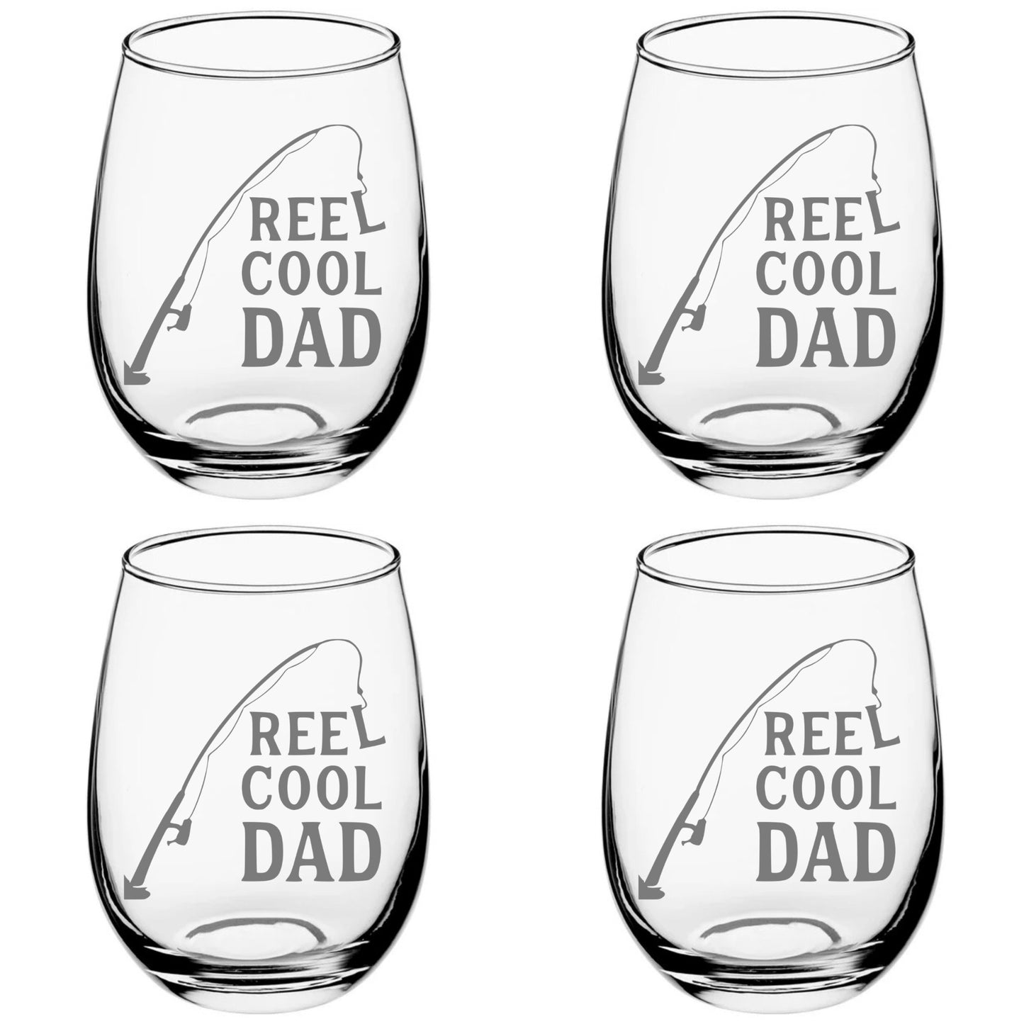 Wine Glass Reel Cool Dad