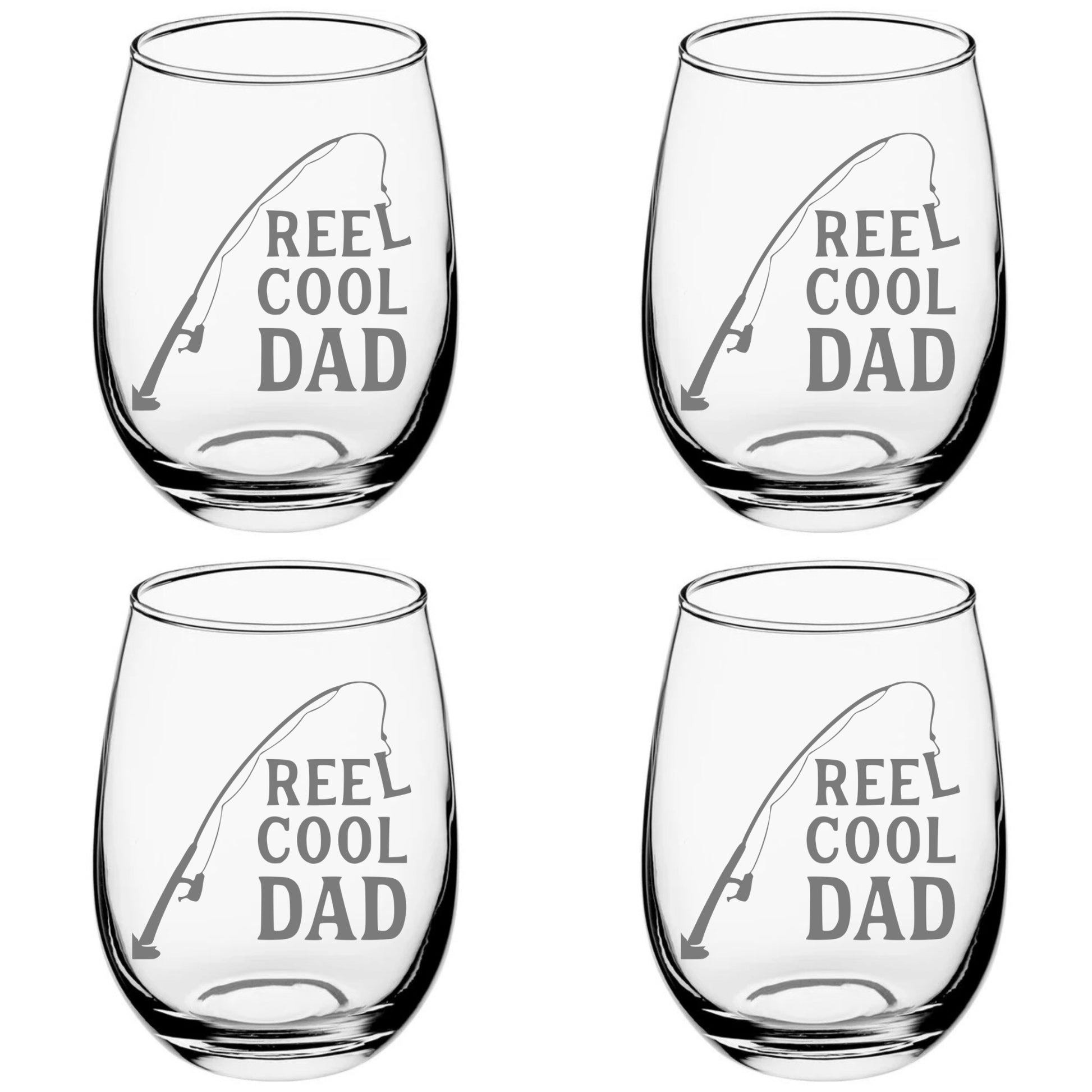 Wine Glass Reel Cool Dad