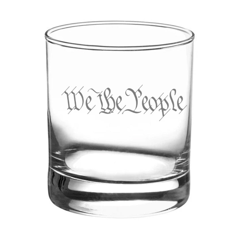 Raise Your Spirits with "We The People" Scotch Glasses!