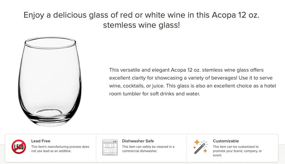 Wine Glass Description