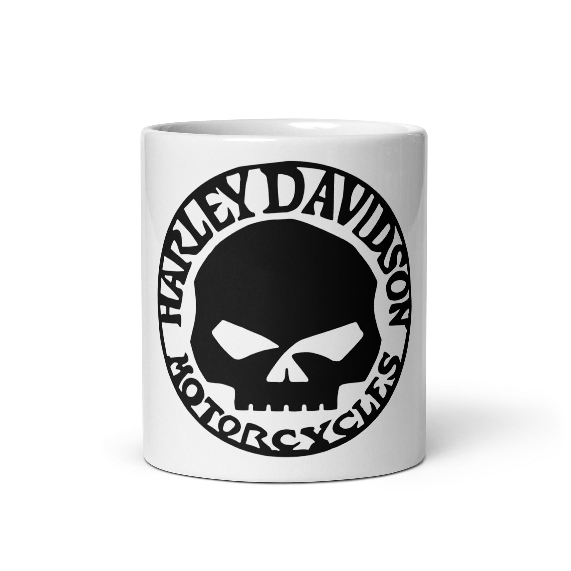 Harley Davidson Skull Mug - Art by Parts