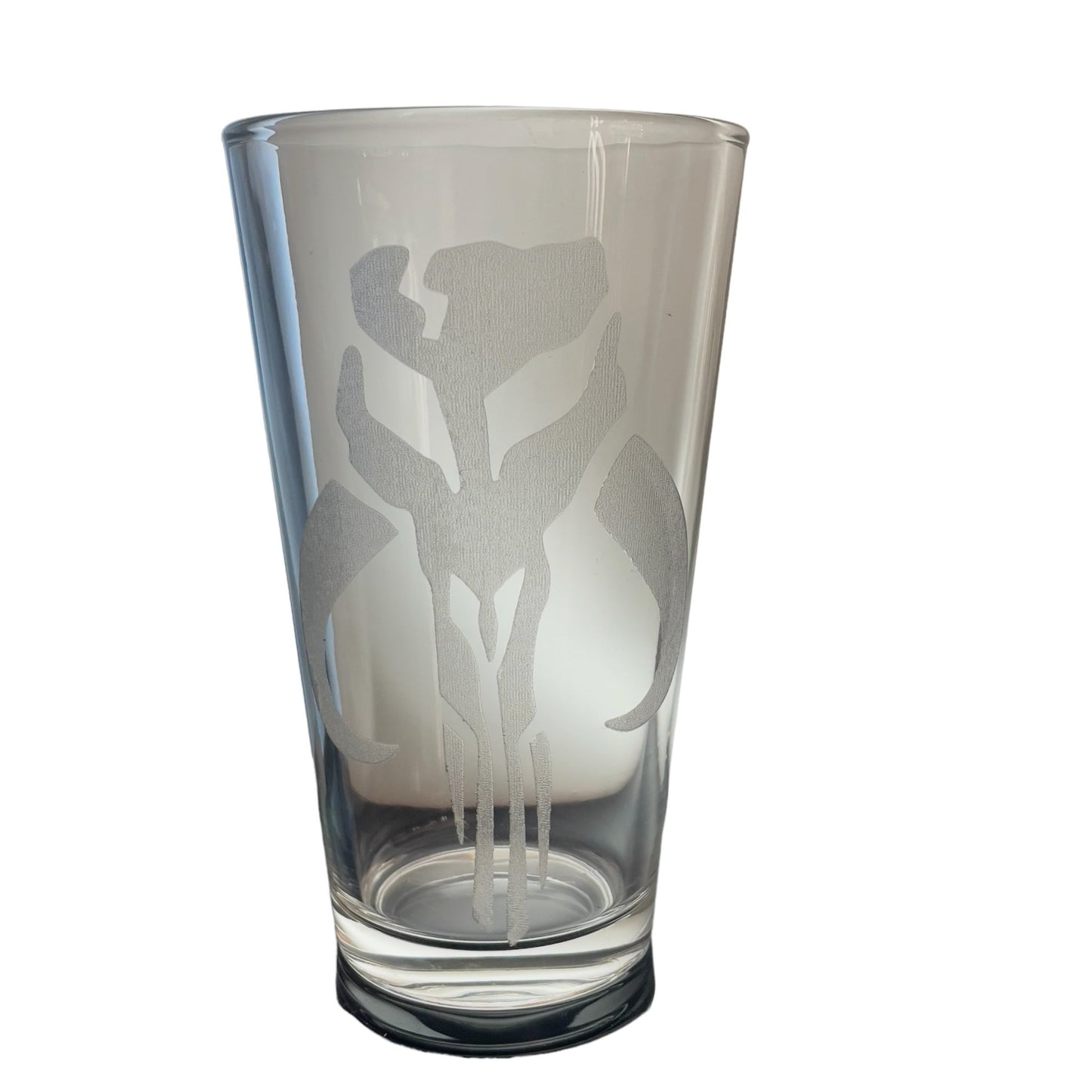 Mandalorian Skull Beer Glass Set of 4 - Art by Parts